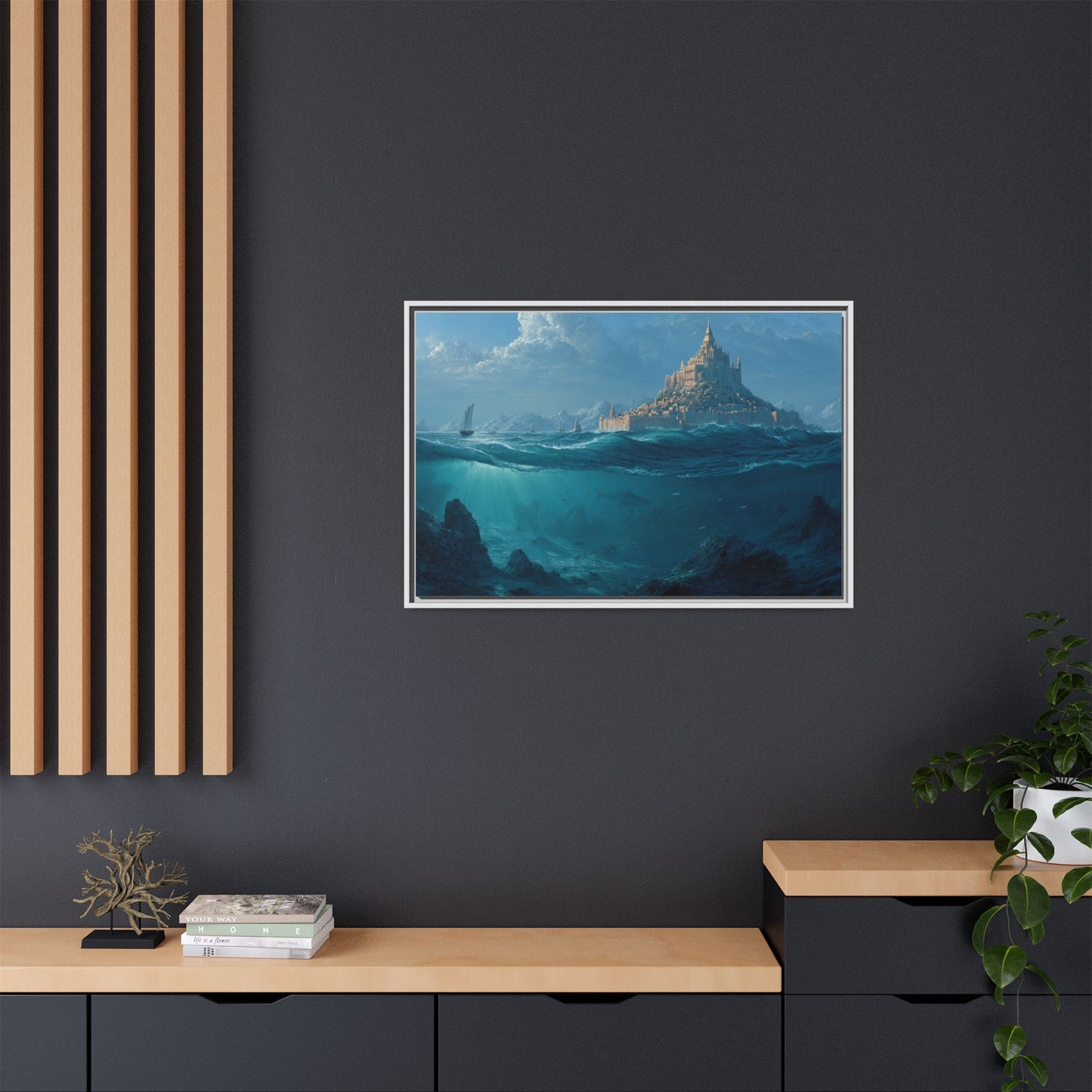 As Above So Below Atlantis Canvas | Framed Matte Wall Art