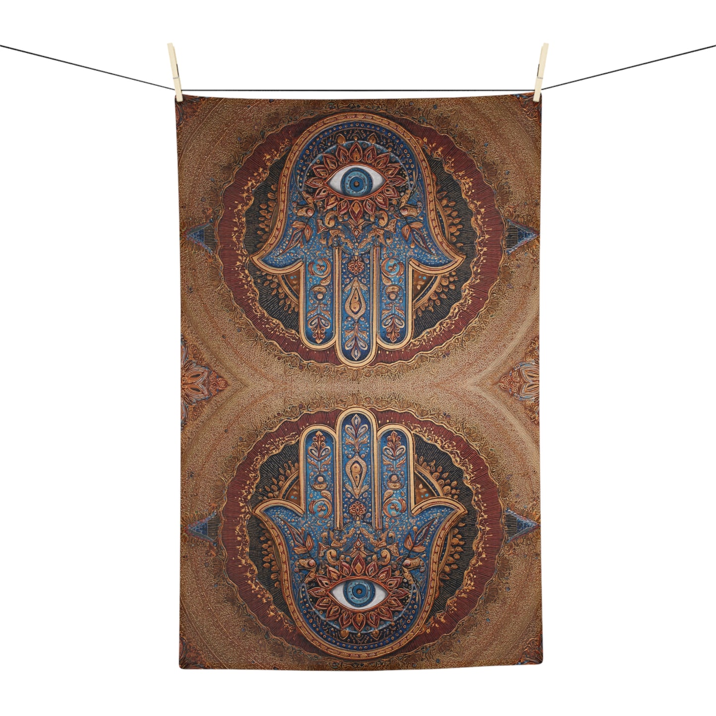 Hamsa Microfiber Hand Towel | Boho Spiritual Kitchen Towel