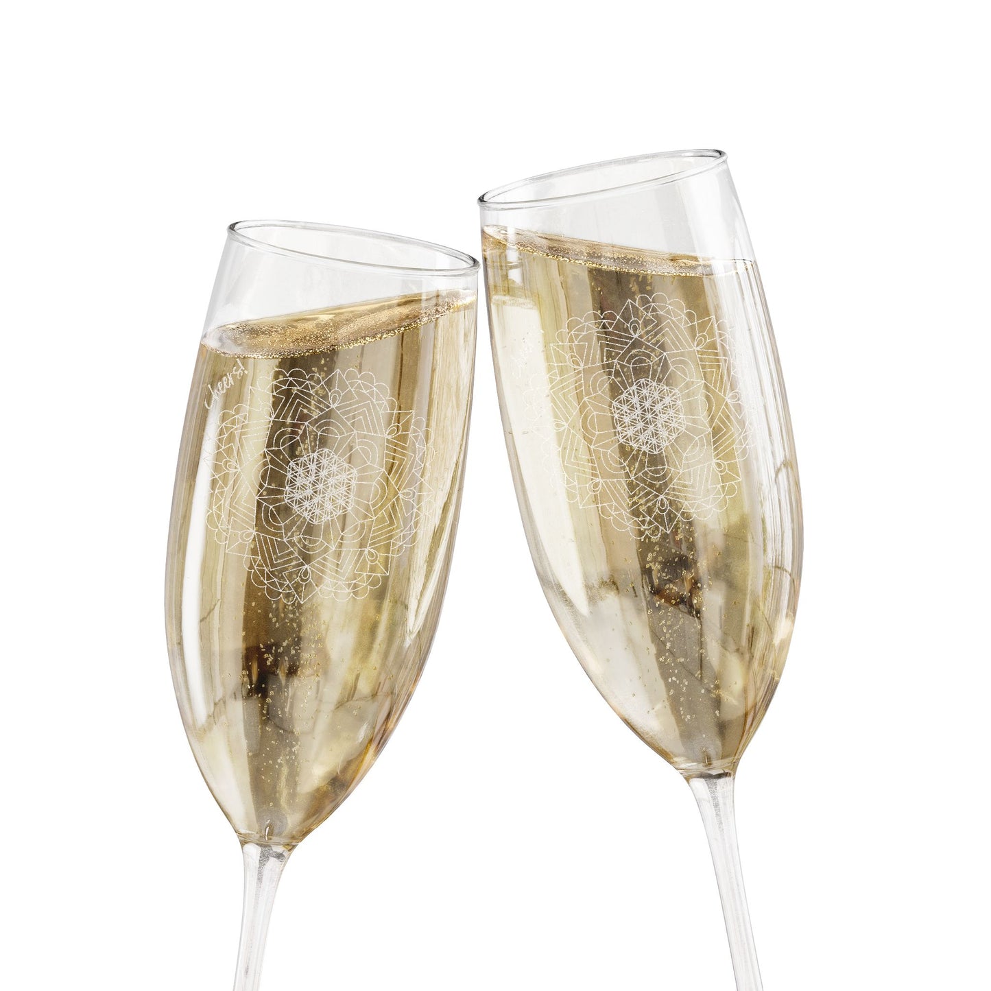 Engraved Champagne Bubbles Champagne Glass | 8oz Engraving
