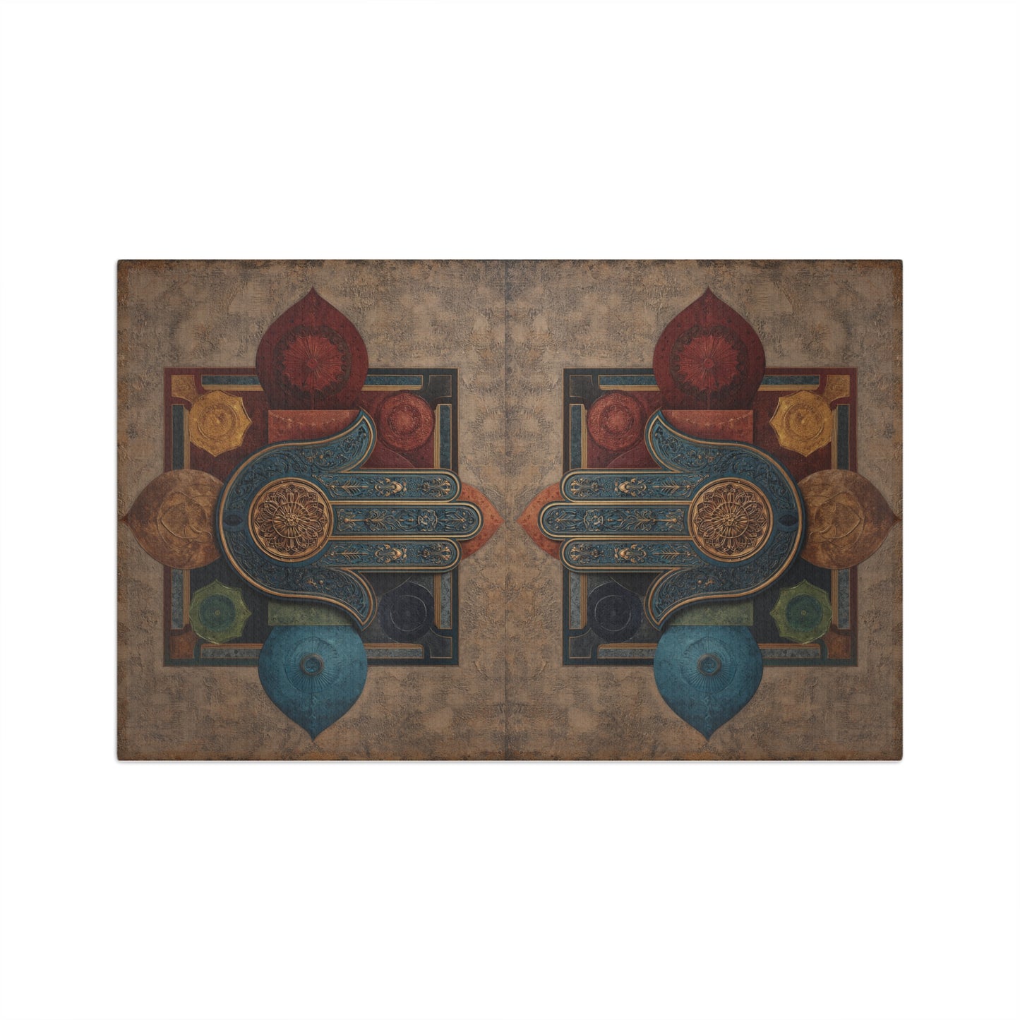 Hamsa Hand Hand Towel | Boho Spiritual Kitchen Towel, Protective Hand Design