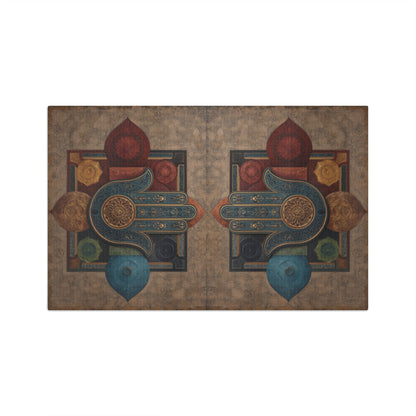 Hamsa Hand Hand Towel | Boho Spiritual Kitchen Towel, Protective Hand Design
