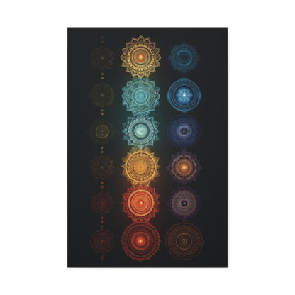 Chakra Mandala Alignment Matte Canvas