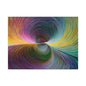 Abstract Color Vortex Matte Canvas Print — Stretched 1.25"