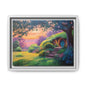 Hobbit House Landscape Matte Canvas Framed | Fantasy Cottage Wall Art