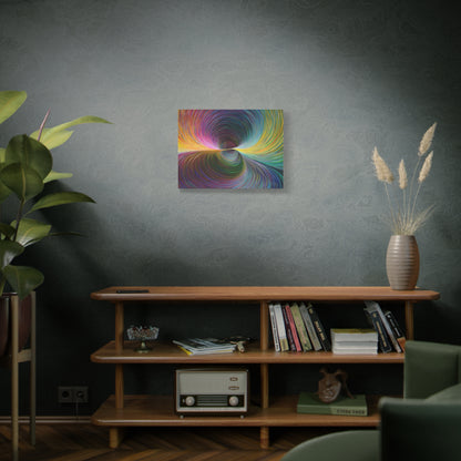 Abstract Color Vortex Matte Canvas Print — Stretched 1.25"