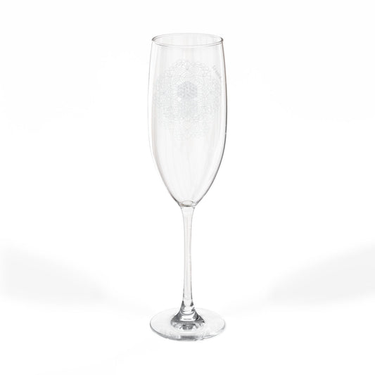 Engraved Champagne Bubbles Champagne Glass | 8oz Engraving