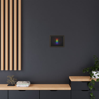 Radiant Torus Heart Framed Canvas | Black Frame