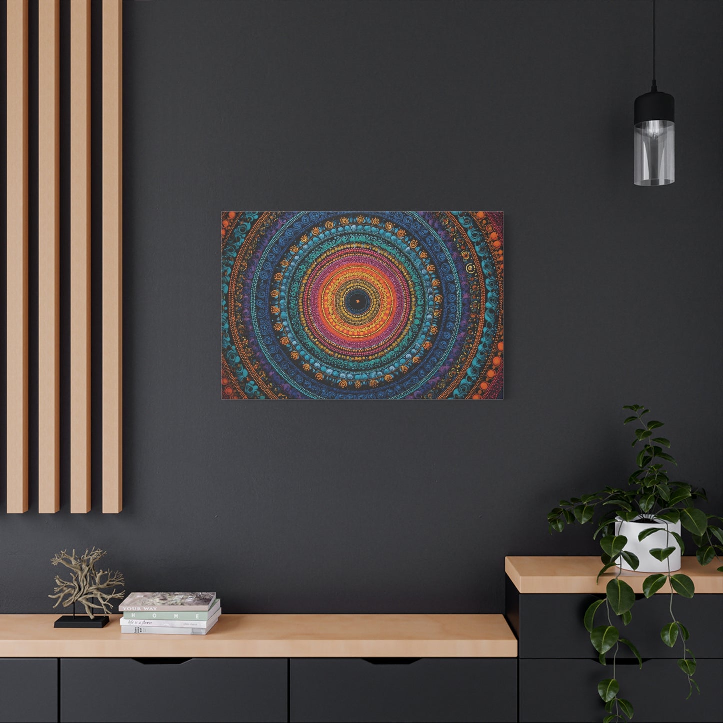 Colorful Mandala Wall Art Canvas