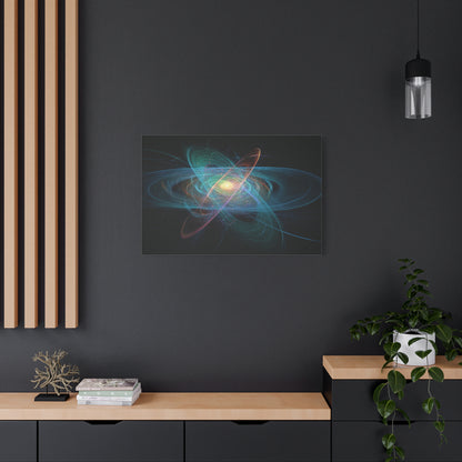 Abstract Cosmic Energy Swirl Canvas