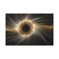Golden Cosmic Vortex Matte Canvas