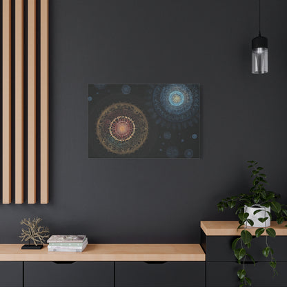 Celestial Mandala Art Matte Canvas