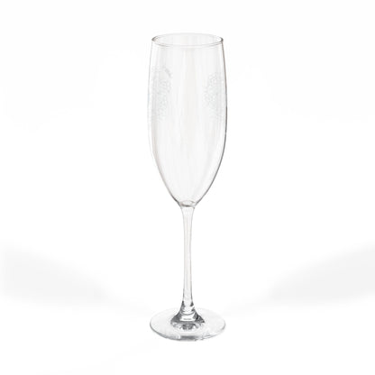 Engraved Champagne Bubbles Champagne Glass | 8oz Engraving