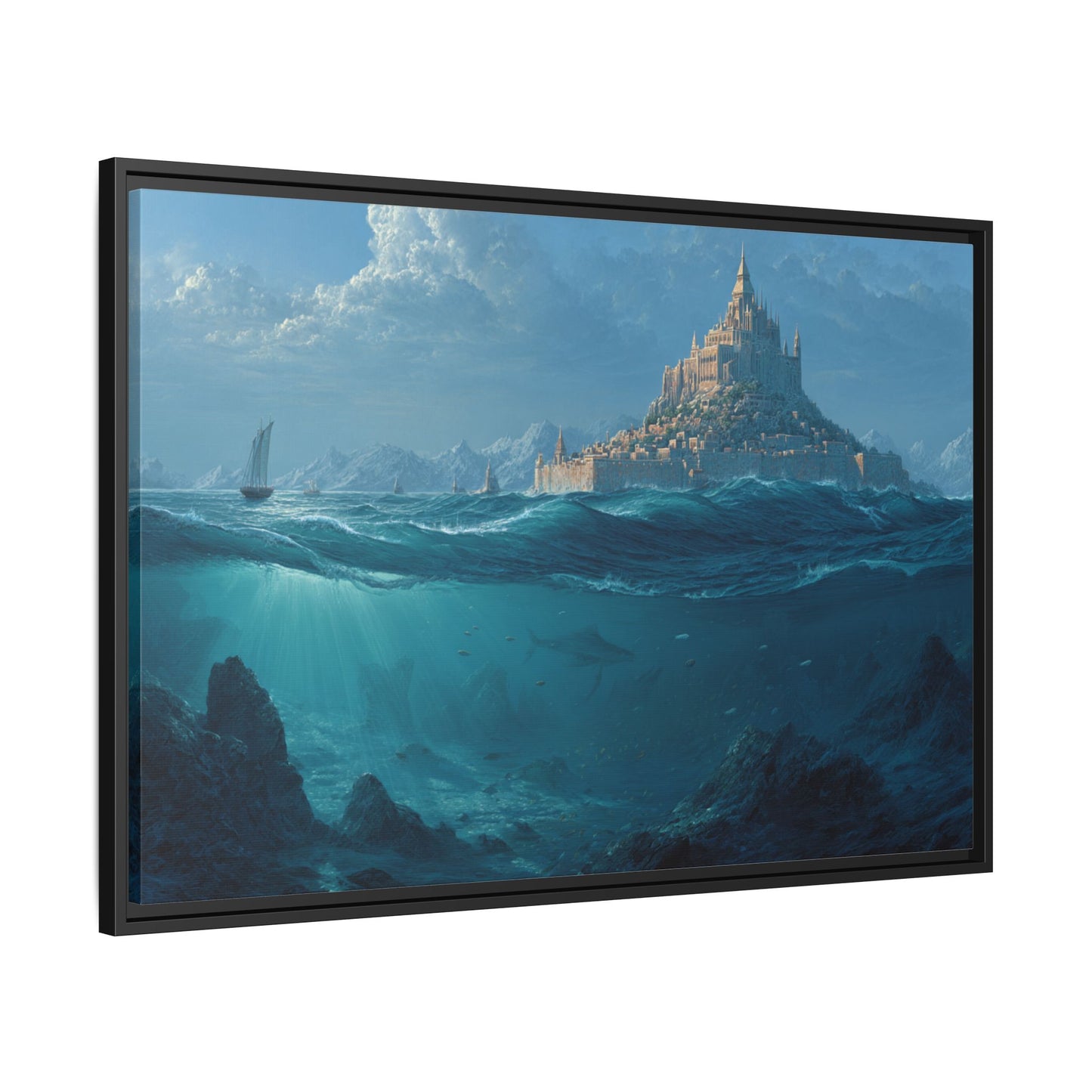 As Above So Below Atlantis Canvas | Framed Matte Wall Art