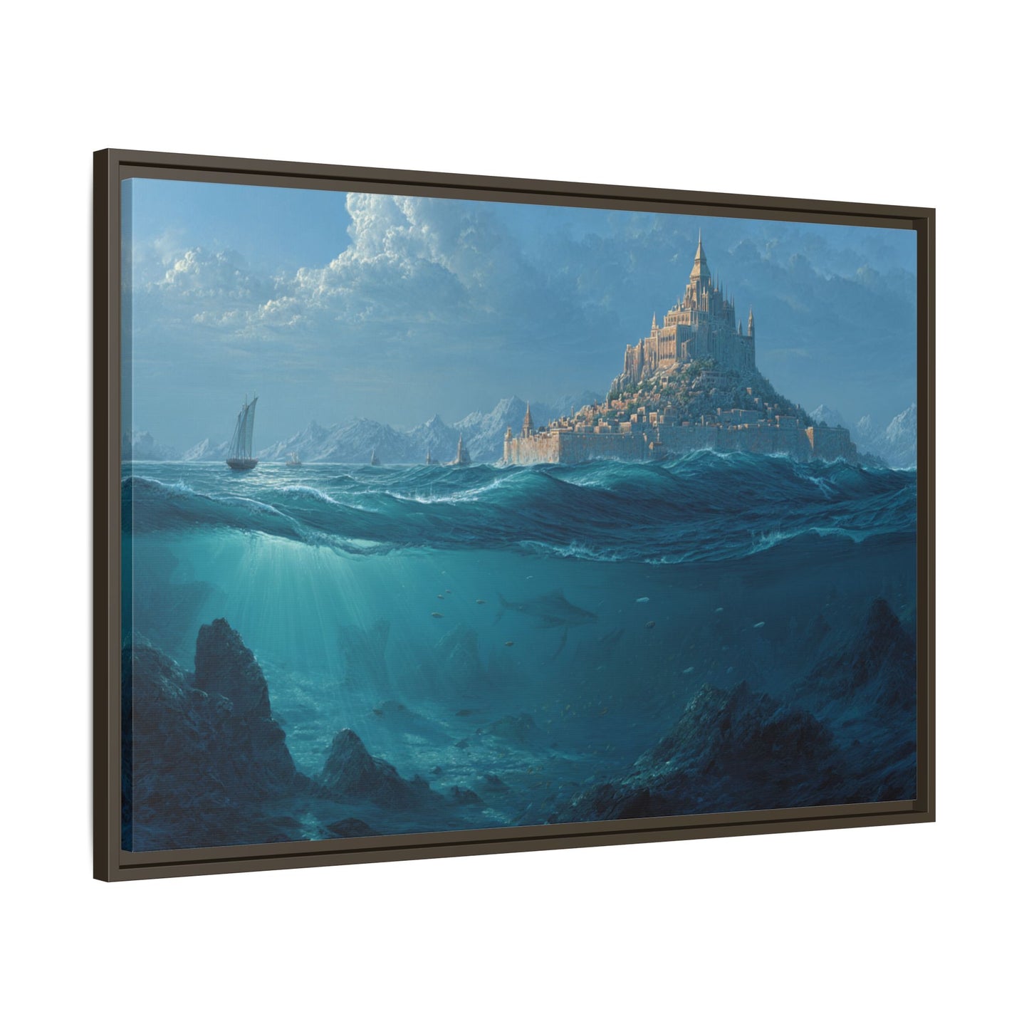 As Above So Below Atlantis Canvas | Framed Matte Wall Art