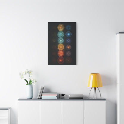 Chakra Mandala Alignment Matte Canvas