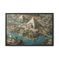 Ancient Pyramid City Matte Canvas Framed | Fantasy Landscape Wall Art