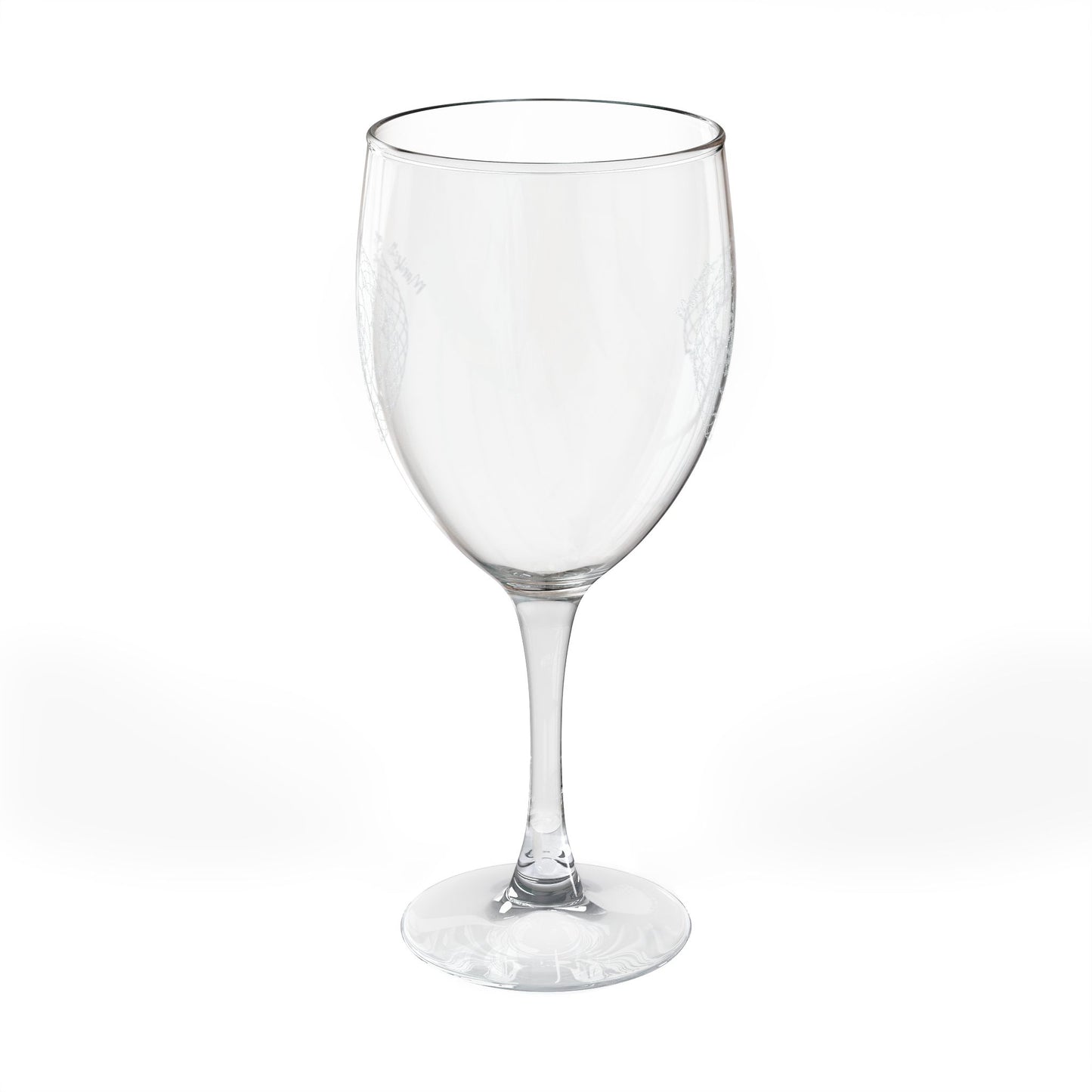 Intricate Mandala Engraving Wine Glass