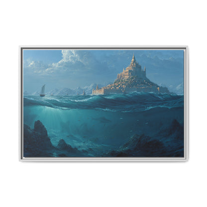 As Above So Below Atlantis Canvas | Framed Matte Wall Art