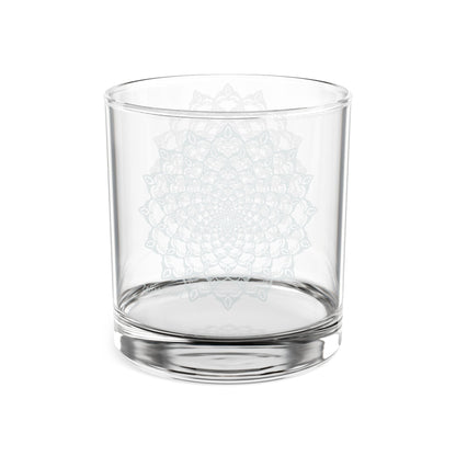 Mandala Geometric Pattern Whiskey Glass | Engraved Rocks Glass 10.5oz