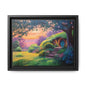 Hobbit House Landscape Matte Canvas Framed | Fantasy Cottage Wall Art