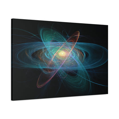 Abstract Cosmic Energy Swirl Canvas