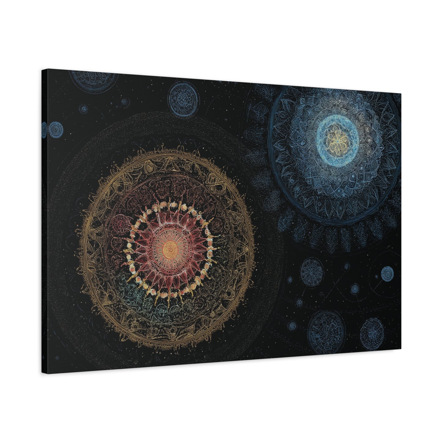 Celestial Mandala Art Matte Canvas