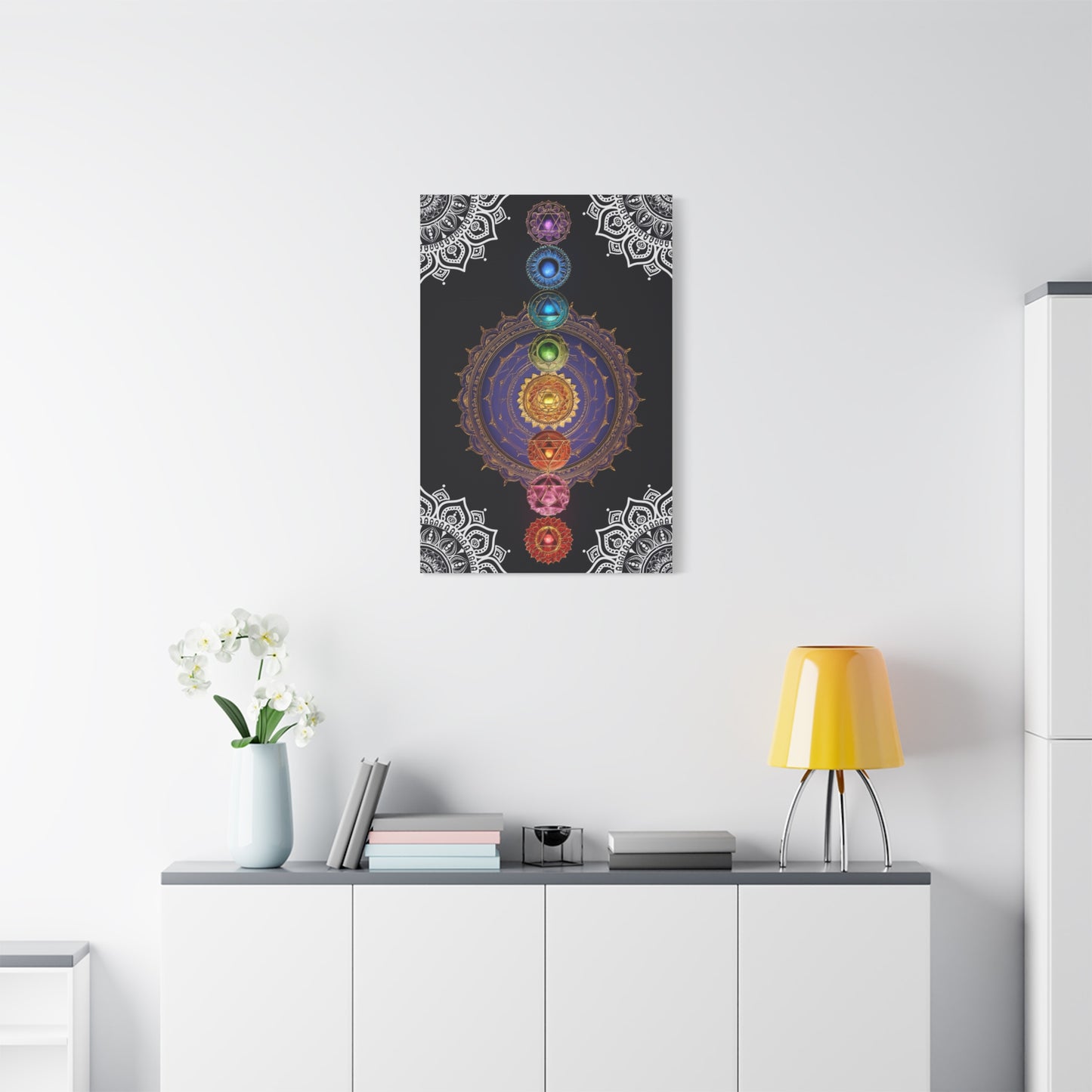 Chakra Mandala Matte Canvas