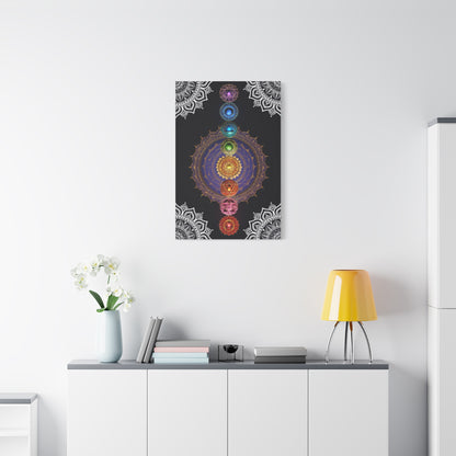 Chakra Mandala Matte Canvas