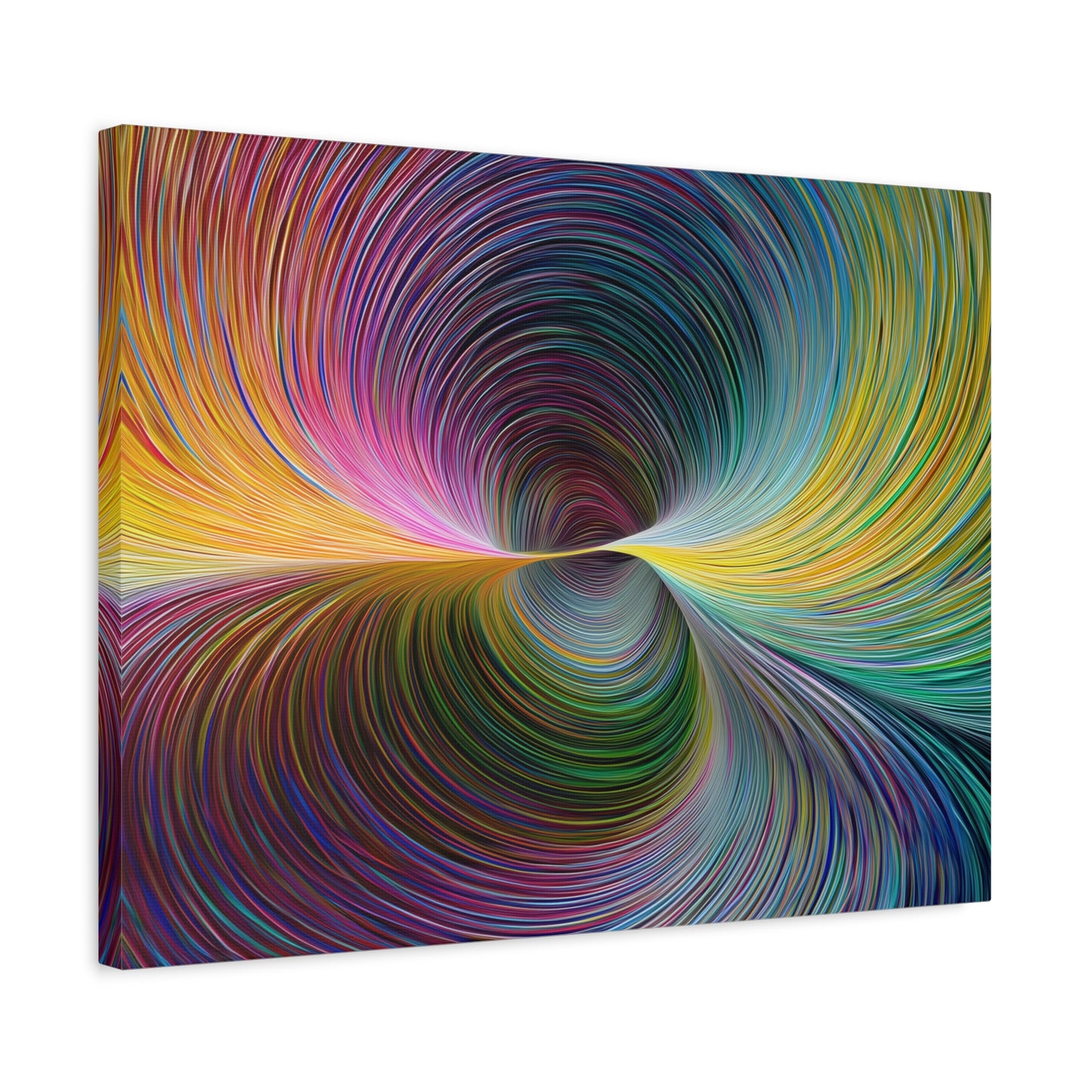 Abstract Color Vortex Matte Canvas Print — Stretched 1.25"
