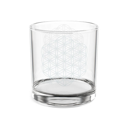 Flower of Life Etched Whiskey Glass | 10.5oz Engraved Rocks Glass