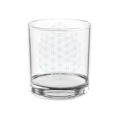Flower of Life Etched Whiskey Glass | 10.5oz Engraved Rocks Glass