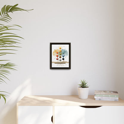 Abstract Botanical Tree of Life framed canvas | Framed Canvas