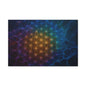 Flame Flower of Life Sacred Geometry Canvas | Rainbow Fractal Wall Art