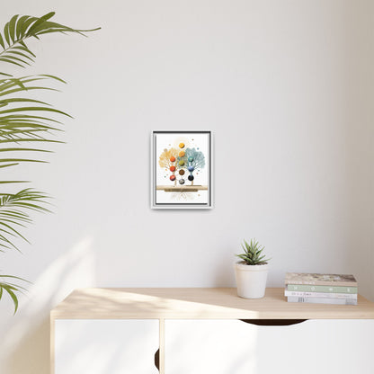 Abstract Botanical Tree of Life framed canvas | Framed Canvas