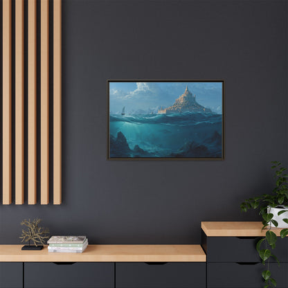 As Above So Below Atlantis Canvas | Framed Matte Wall Art