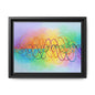Colorful Soundwave Art Framed Canvas | Black Frame
