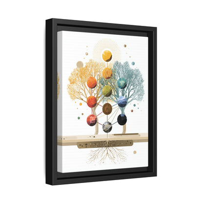 Abstract Botanical Tree of Life framed canvas | Framed Canvas