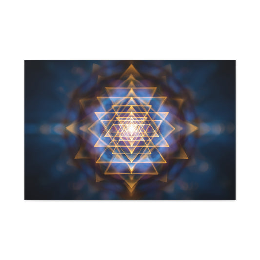Sacred Geometry Sri Yantra Canvas | Matte Stretched Wall Art