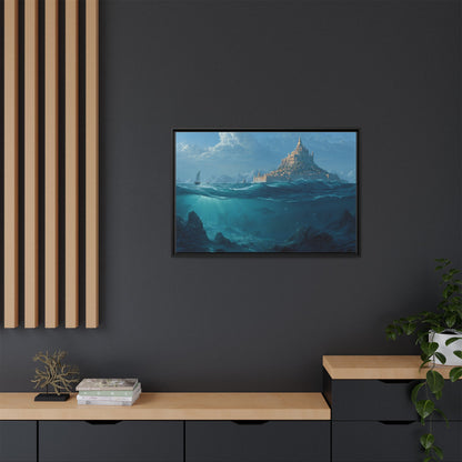 As Above So Below Atlantis Canvas | Framed Matte Wall Art