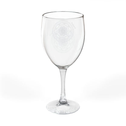 Intricate Mandala Engraving Wine Glass