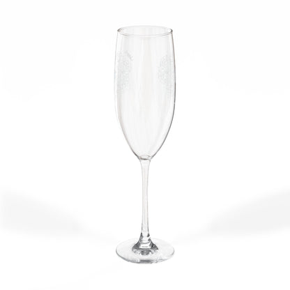 Engraved Champagne Bubbles Champagne Glass | 8oz Engraving