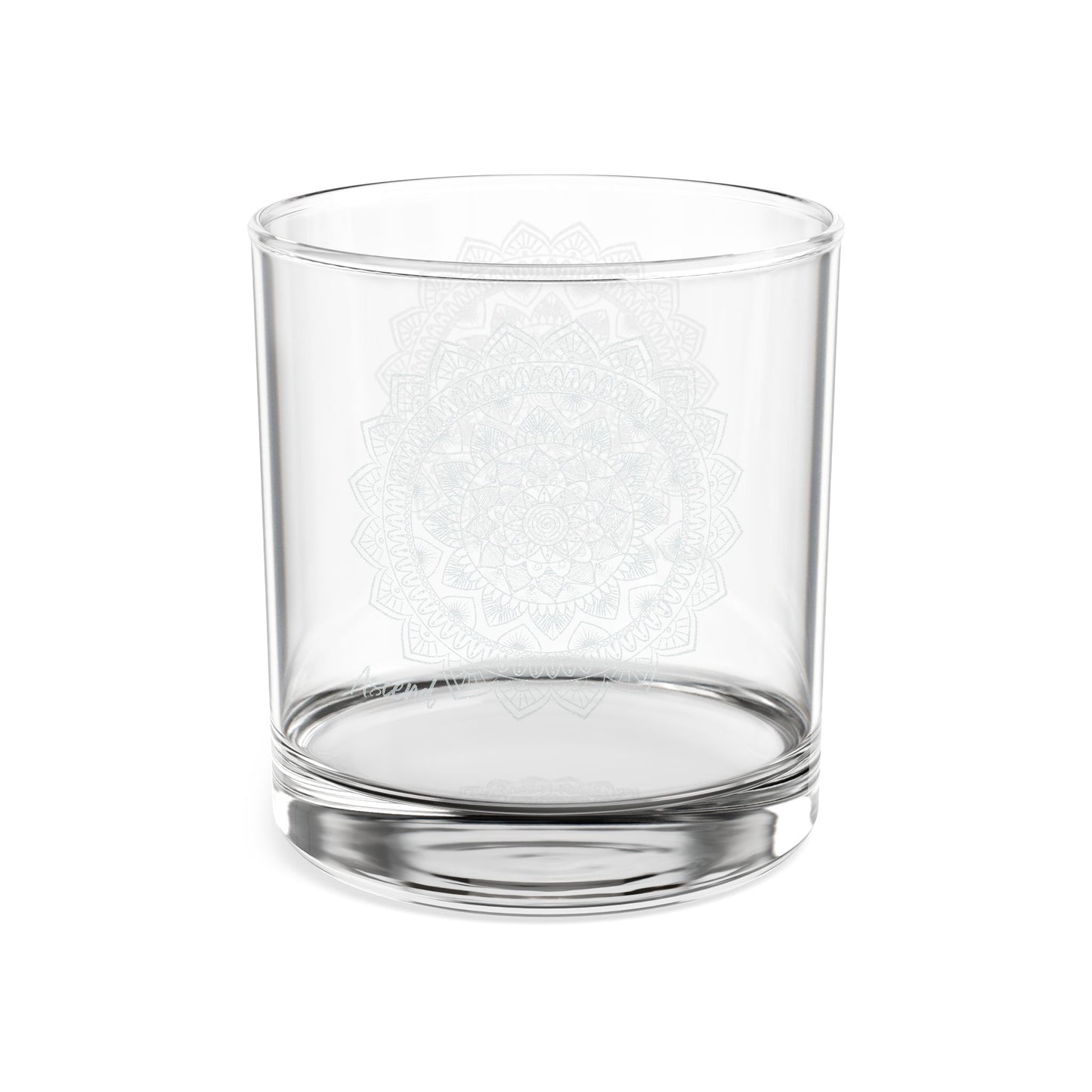 Mandala Engraving Whiskey Glass | 10.5oz
