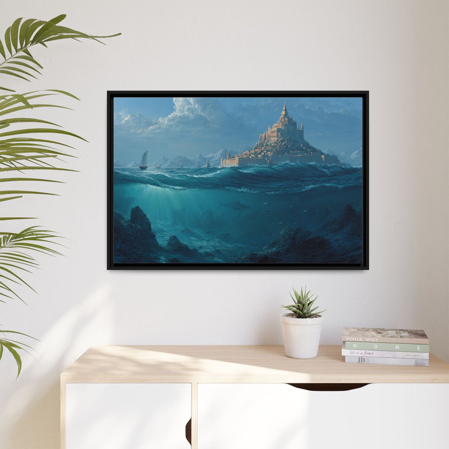 As Above So Below Atlantis Canvas | Framed Matte Wall Art