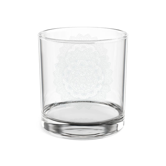 Mandala Engraving Whiskey Glass | 10.5oz