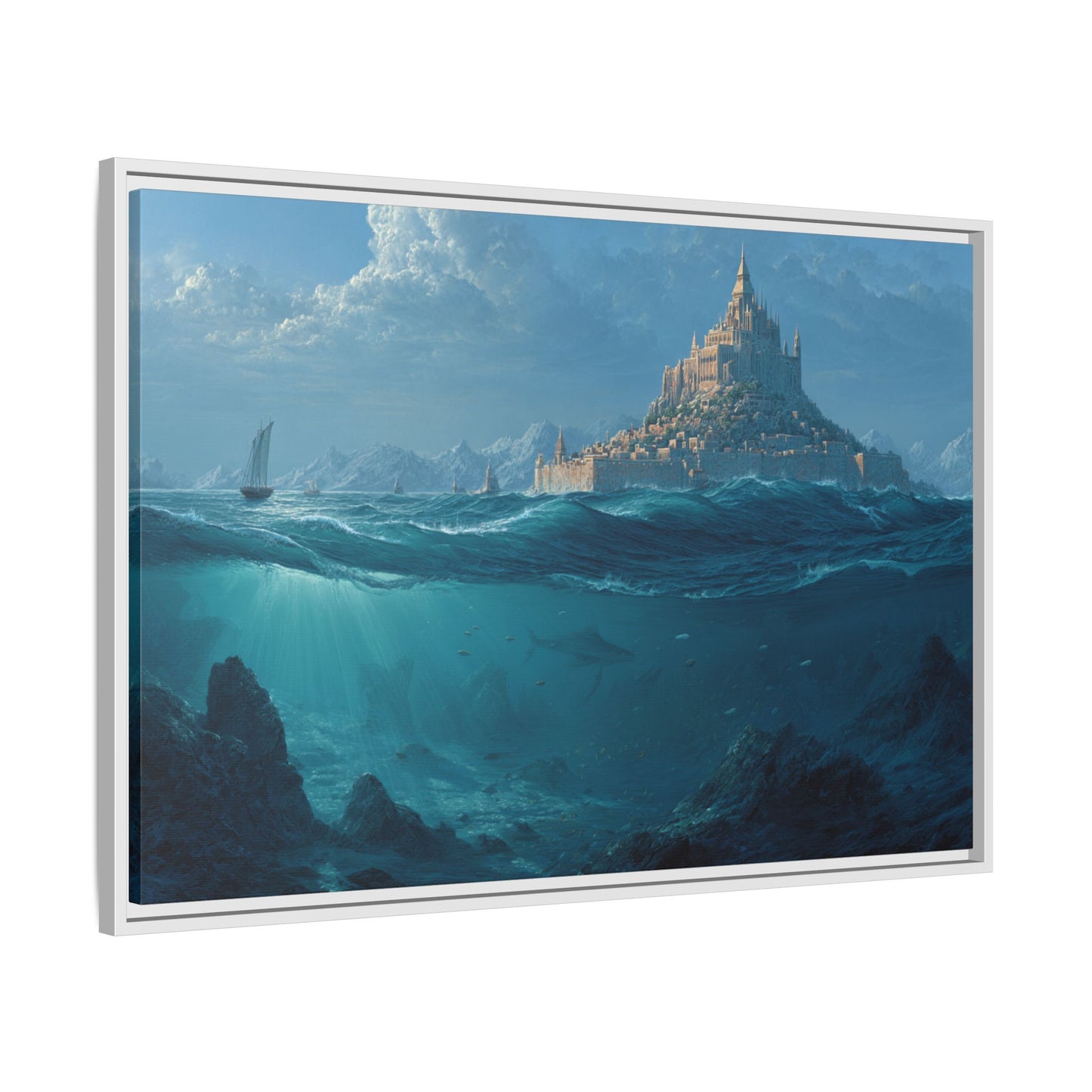 As Above So Below Atlantis Canvas | Framed Matte Wall Art