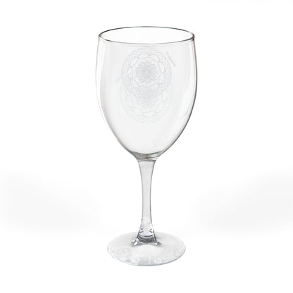 Intricate Mandala Engraving Wine Glass