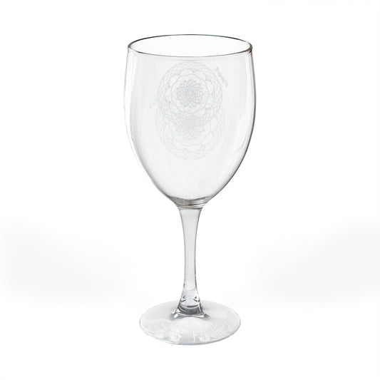 Intricate Mandala Engraving Wine Glass