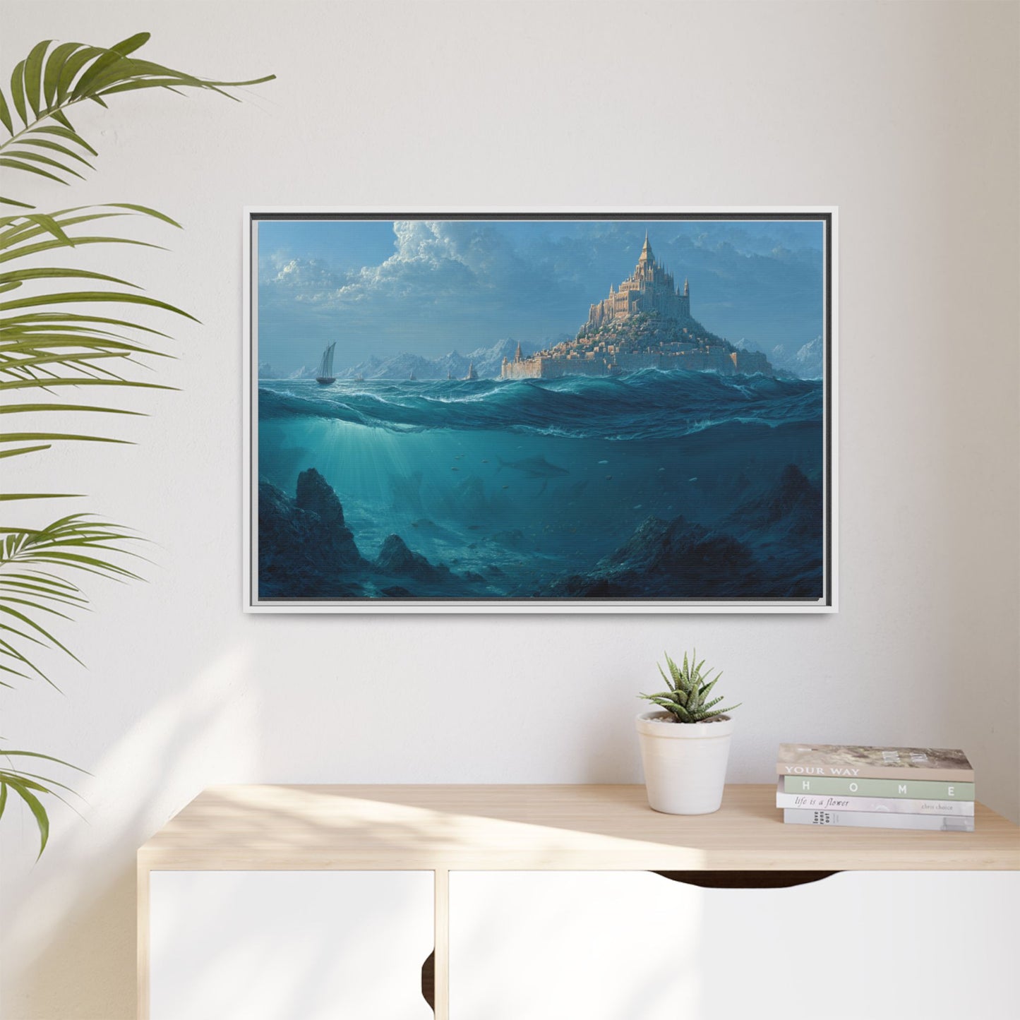 As Above So Below Atlantis Canvas | Framed Matte Wall Art