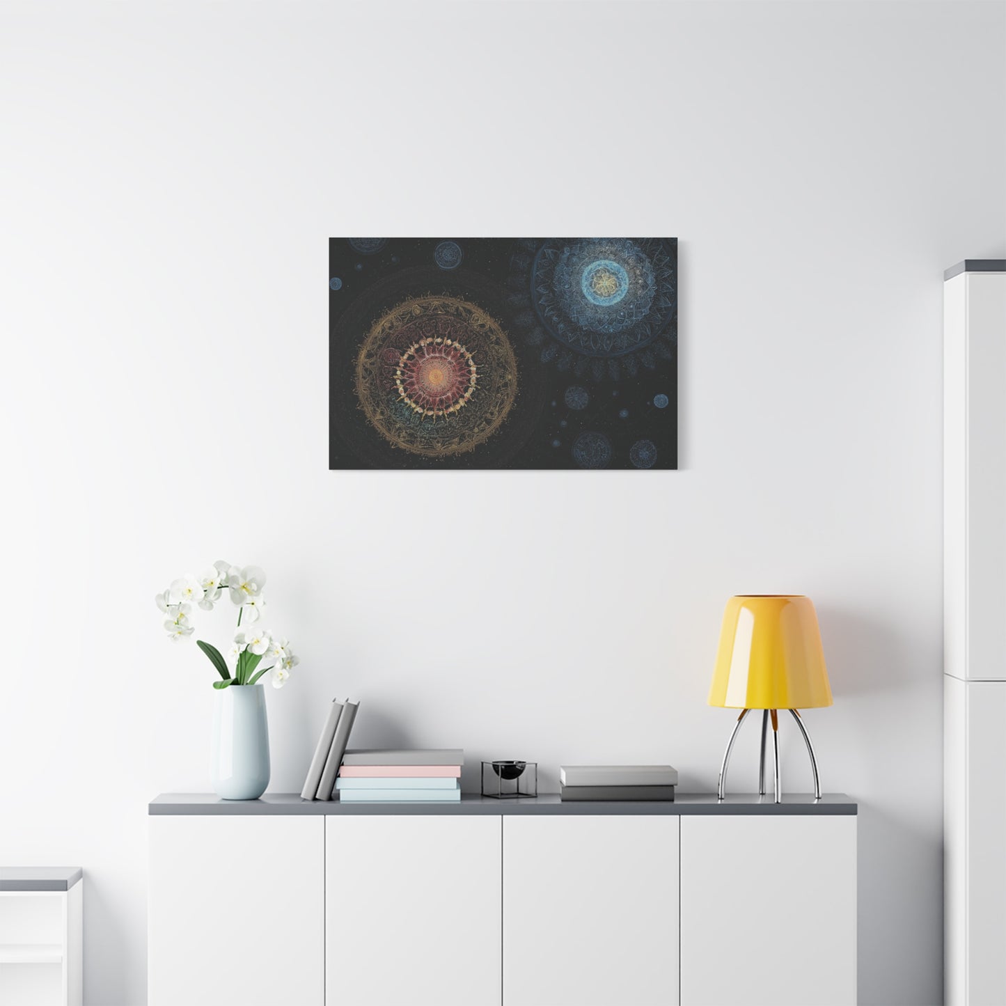 Celestial Mandala Art Matte Canvas