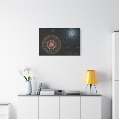 Celestial Mandala Art Matte Canvas